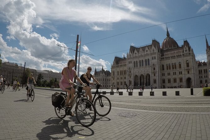 Budapest Bike Tour with Hungarian Goulash - Parliament, the Chain Bridge, and the Danube