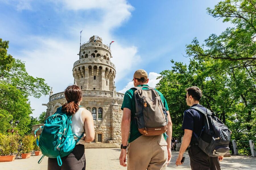 Budapest: Buda Hills Guided Hiking Tour with Optional Lunch - Elizabeth Lookout Tower and the payoff above Budapest