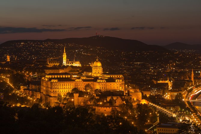 Budapest by night - private driving tour - The Citadella gives you the big picture