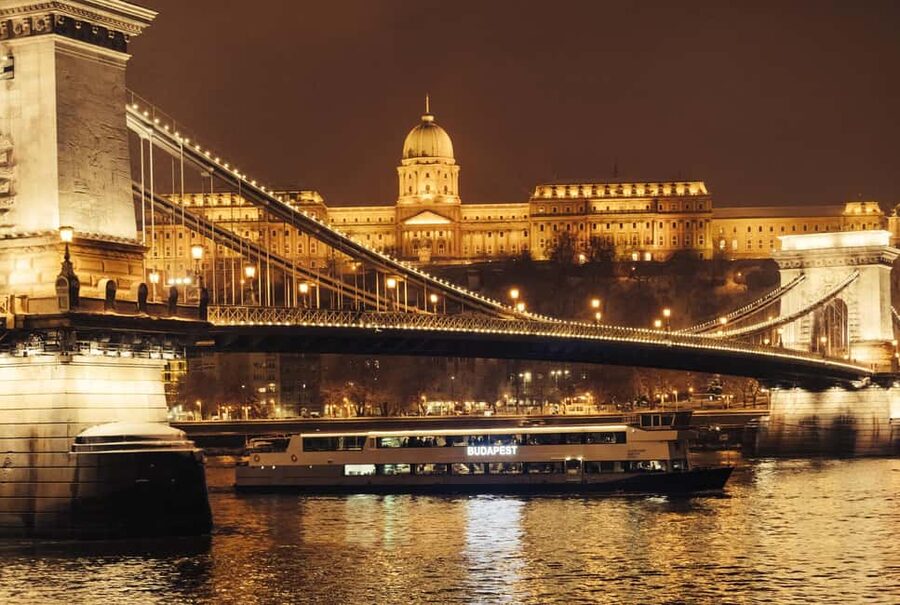 Budapest By Night Sightseeing Cruise - The Buda hill comes into view