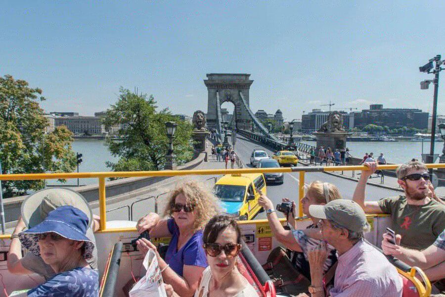 Budapest: City Sightseeing Hop-On Hop-Off Bus Tour & Extras - Riding the full 90-minute red route