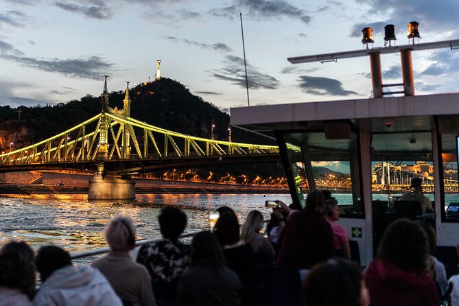 Budapest Danube River Sightseeing Night Cruise with Drink - Choosing your seat on a glass-topped boat