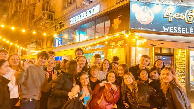 Budapest: Guided Bar Crawl with 1 Hour Open Bar and Shots - Four More Bars and Clubs on Foot