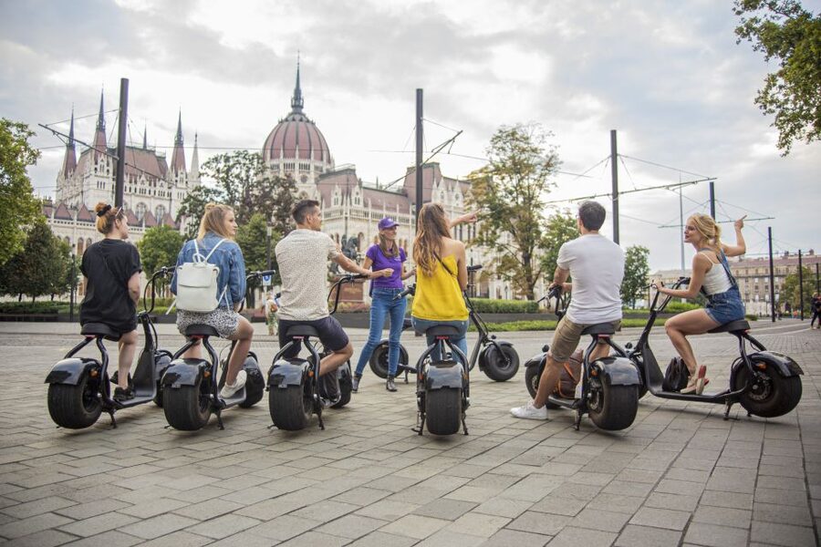 Budapest: Guided City Sights Tour by E-Scooter - St. Stephen’s Basilica and Liberty Square