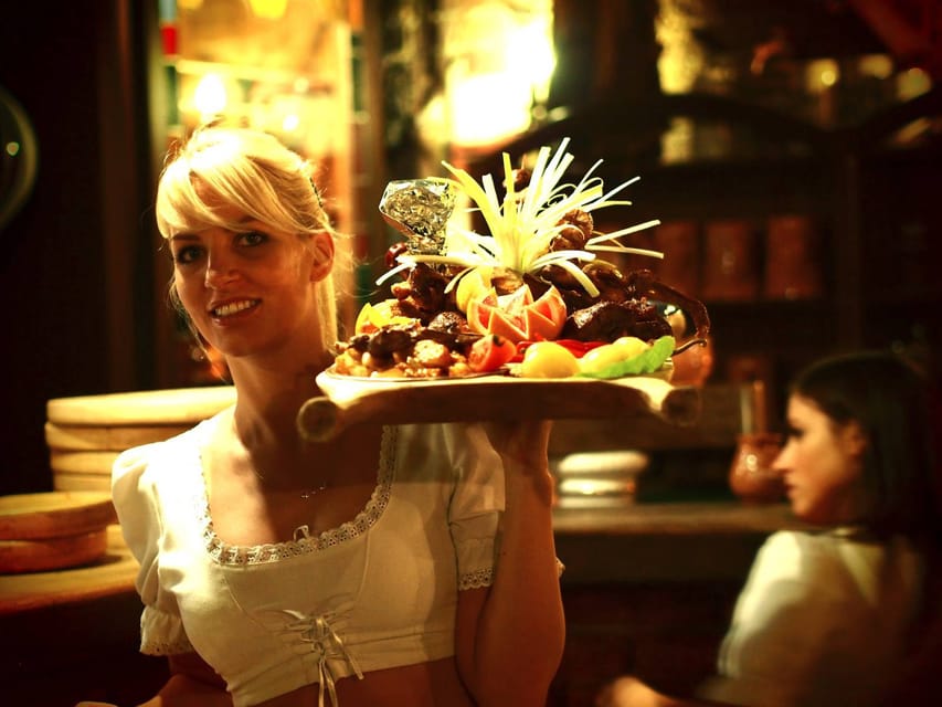 Budapest: Medieval Dinner Show with Drinks - Choosing between three very large steak menus
