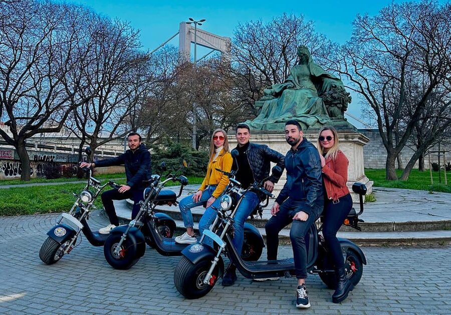 Budapest: Monster Bike Roller Guided City Tour - Crossing the Chain Bridge