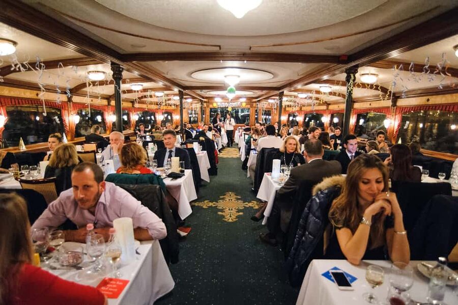Budapest: New Year's Eve Party Cruise with Food & Live Show - Rajkó Ensemble music, folk dance, and the DJ after midnight