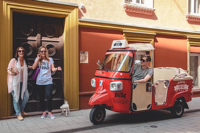 Budapest Private Tuk Tuk Tour with Wine Tasting and Cheese Platter - The Garden of Philosophers and quieter Buda