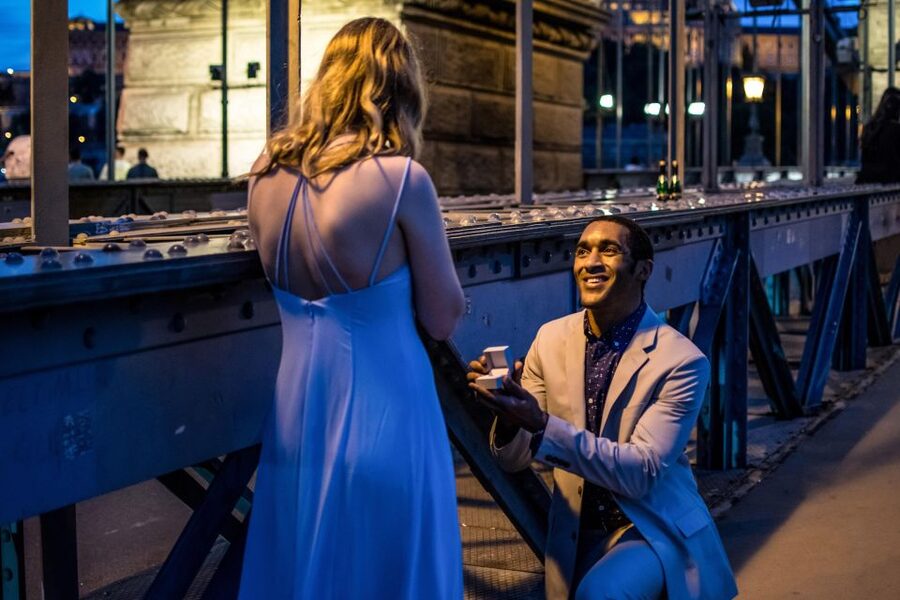 Budapest: Proposal Photos at enchanting Fisherman's Bastion - The advantage of telling your partner