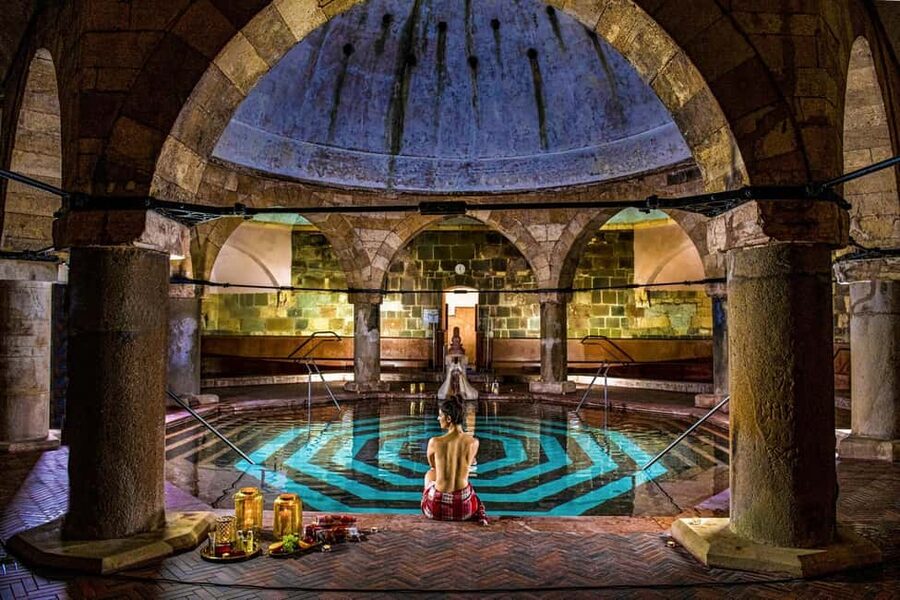 Budapest: Rudas Spa Entry with 3-Course Meal - Collecting your ticket at Rudas Bistro
