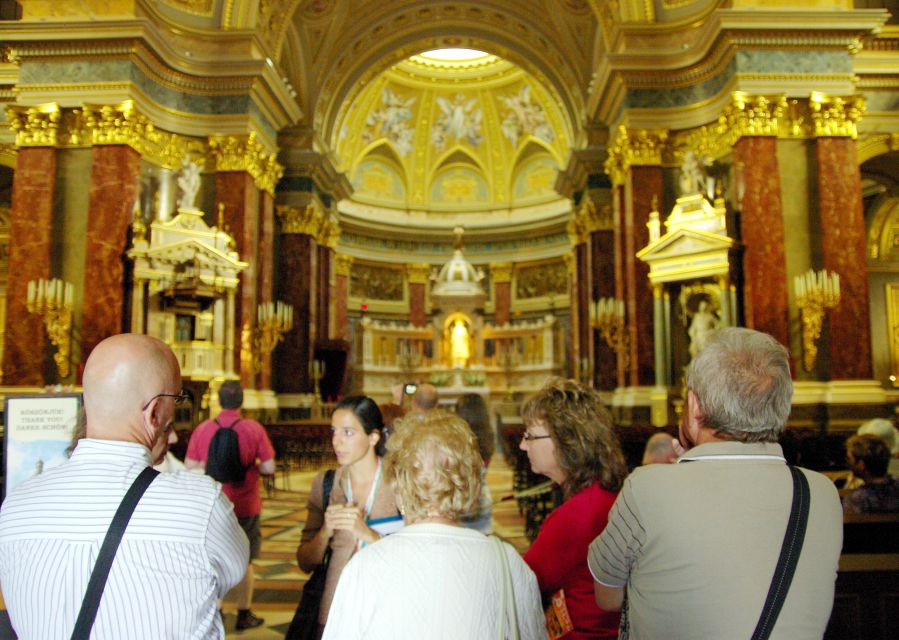 Budapest: St Stephen's Basilica Tour - Inside the basilica: gold, frescoes, and sculpture