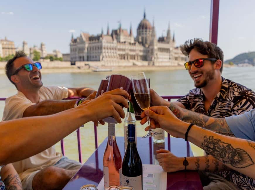 Budapest: Sunset Cruise with 2 Cocktails - Parliament Building from the river