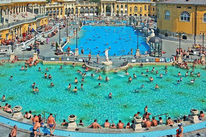 Entrance to Szechenyi Spa in Budapest - Crowds, Cleanliness, and Customer Service