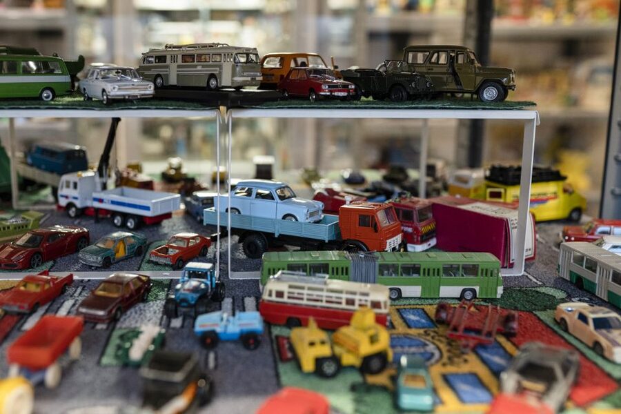 Hungary: Szentendre Retro Design Center Entry Ticket - Polish Market Diorama and Camping Scene