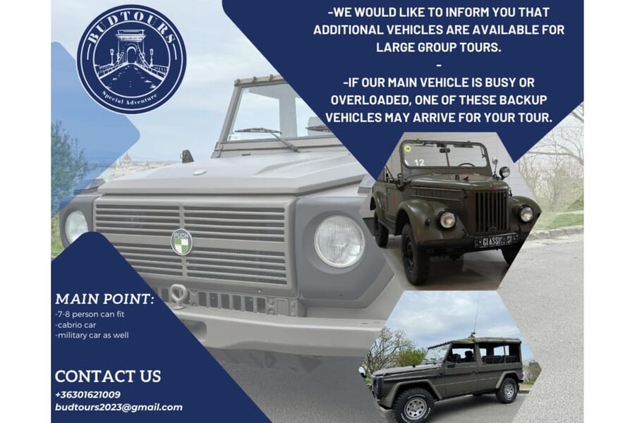 Iconic Budapest tour with Classic Russian Jeep and G-Wagon - Weather, seating, and practical comfort