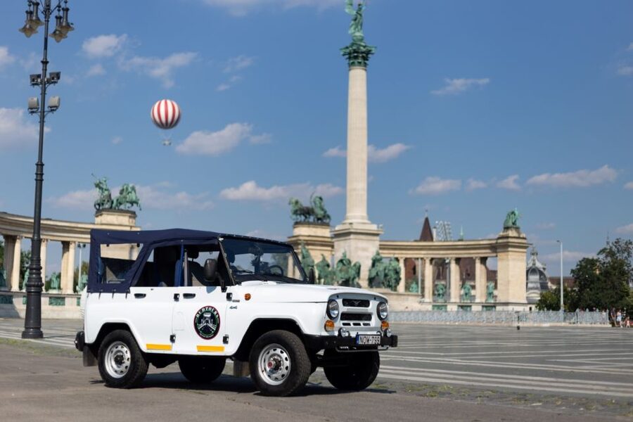 Iconic Budapest tour with Classic Russian Jeep and G-Wagon - Parliament, bridges, and Pest’s grand center