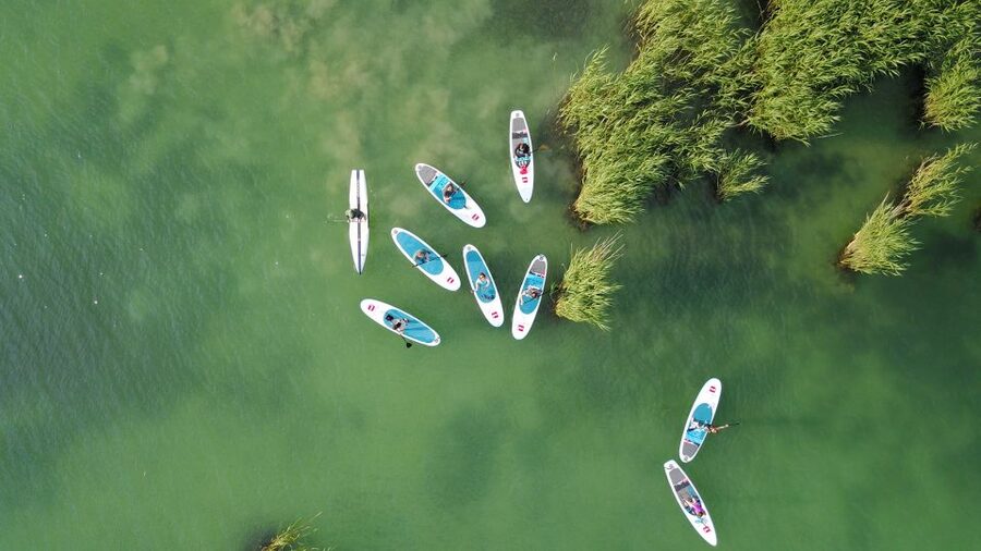 Lake Balaton: Paddle Board Tour of Tihany National Park - Checking in at Club Tihany