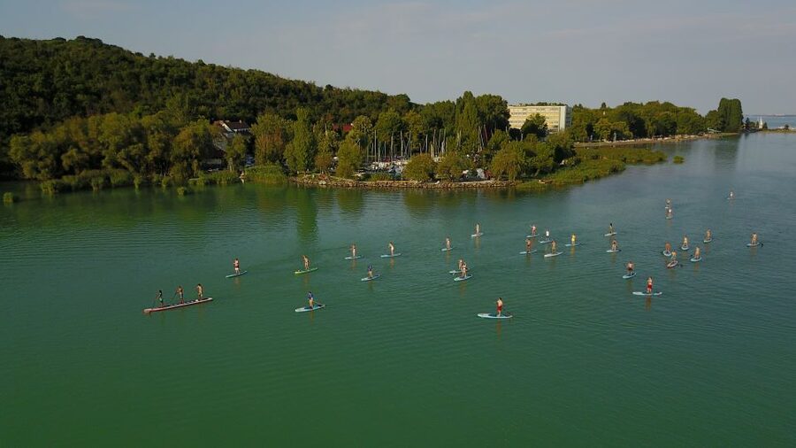 Lake Balaton: Sunset SUP Tour along the Tihany National Park - The peaceful turn near the peninsula tip