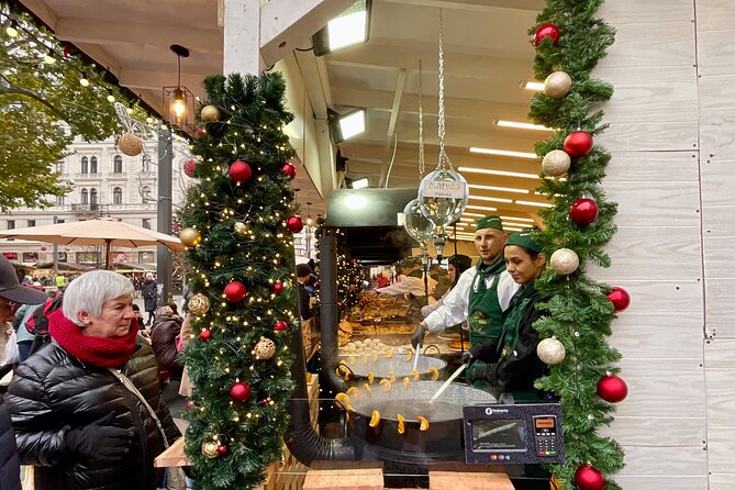 Private Budapest Christmas Market Tour with Chimney Cake & Mulled Wine - Vörösmarty Square and the first taste of Christmas