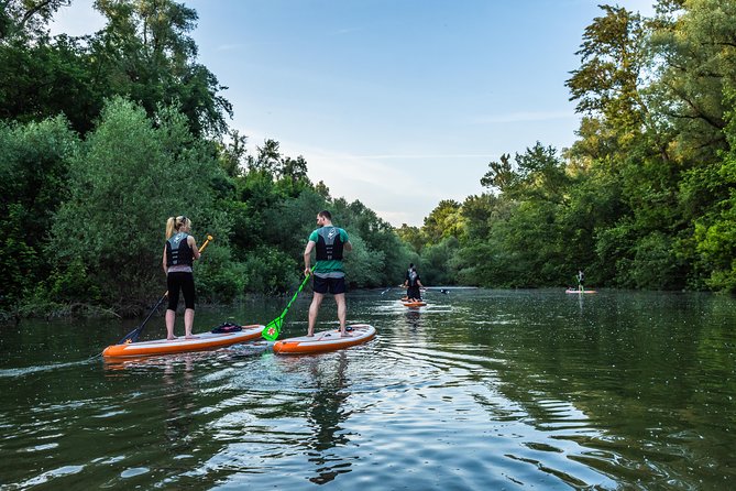 SUP Budapest: Sunset tour - Starting at Római part, Budapest’s quieter river edge